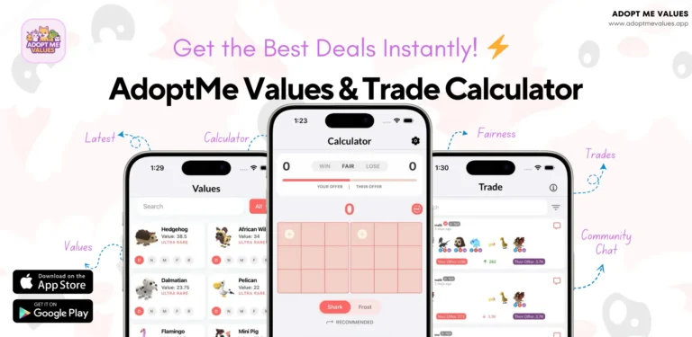 adopt me values app